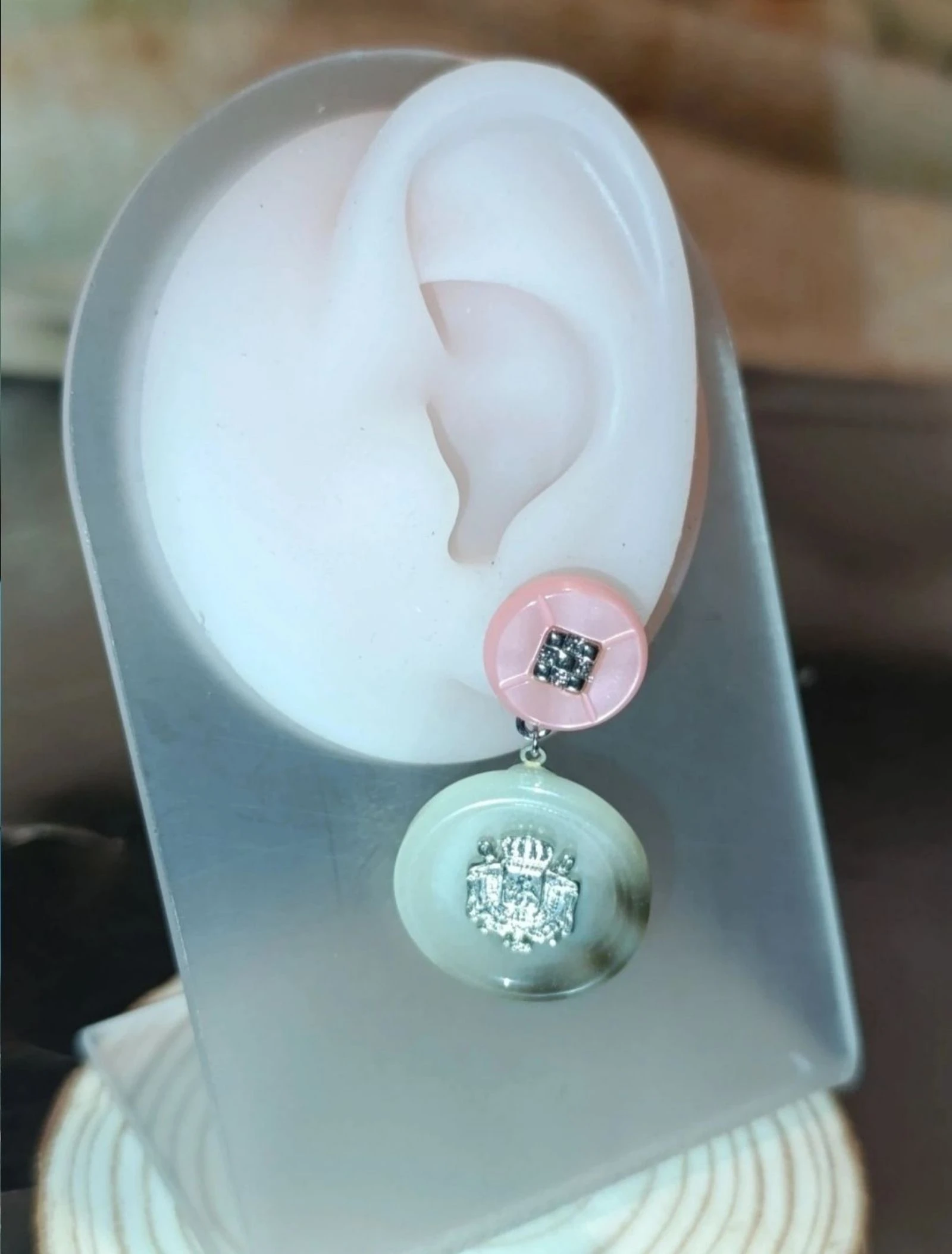 Boucles d'oreilles design double cercle Gargle – photo 2